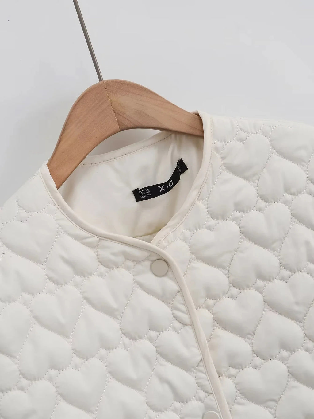 Casaco Acolchoado Feminino Coração