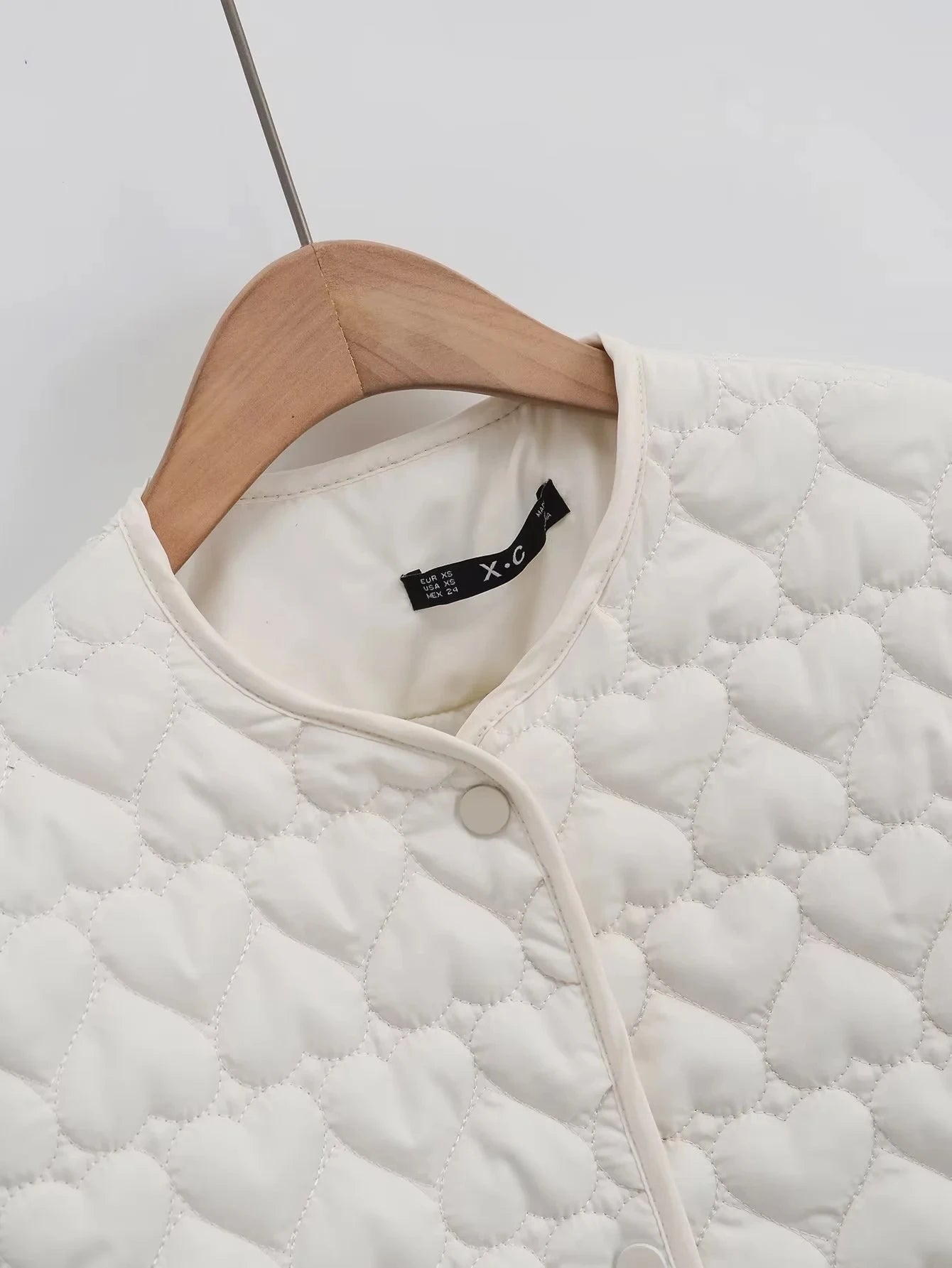 Casaco Acolchoado Feminino Coração