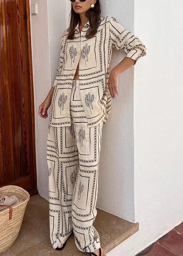 Conjunto Feminino Camisa e Calça Aurora