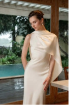 Vestido Longo Cetim Murano