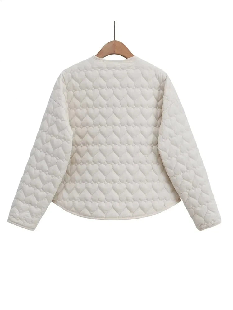 Casaco Acolchoado Feminino Coração