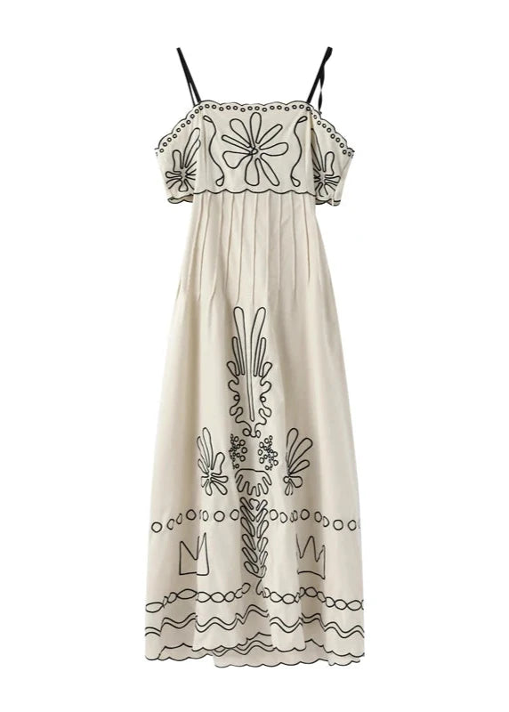 Vestido Midi Bordado Tereza