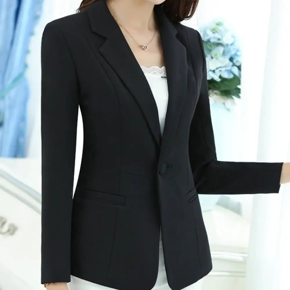 Blazer Feminino Alfaiataria Preto / P Blazer Feminino Alfaiataria