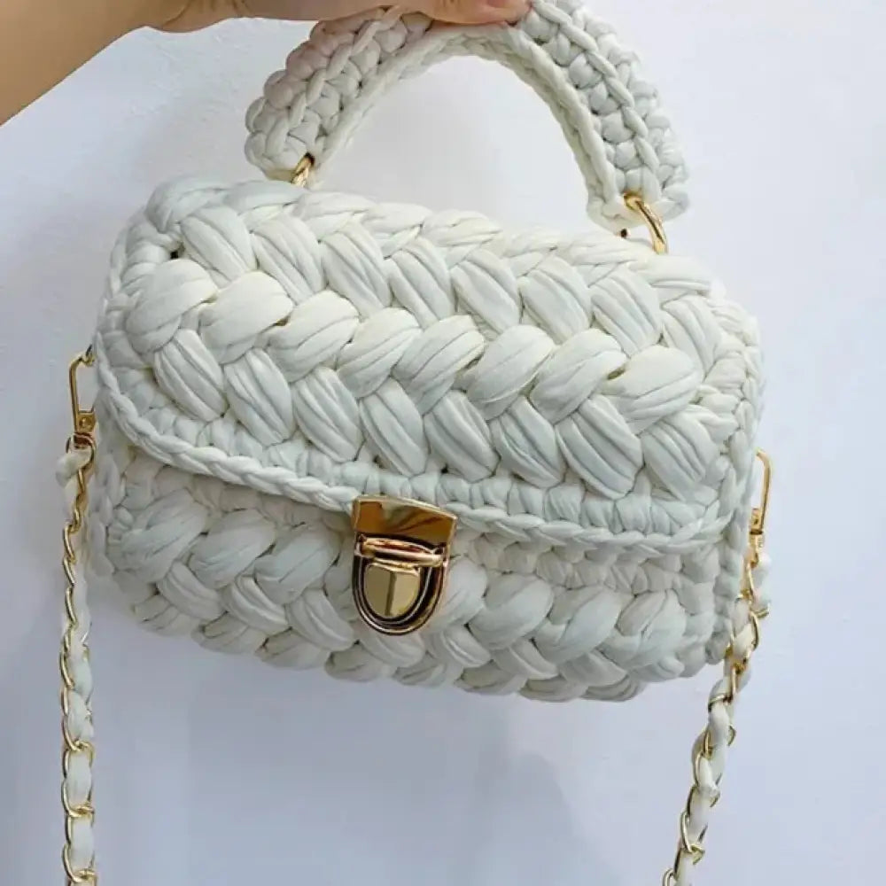 Bolsa Crochê Fio de Malha Bolsa Crochê Fio de Malha