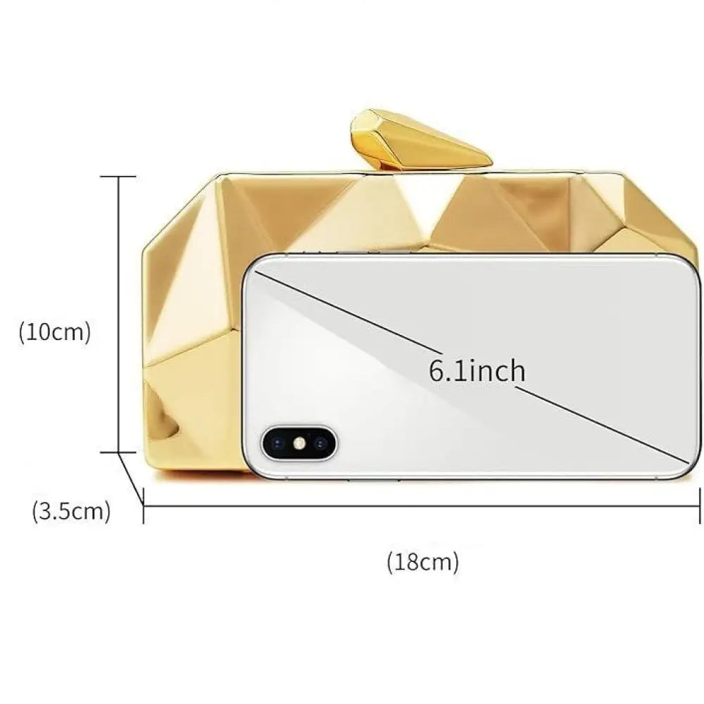 Bolsa de Festa Dourada Maisha Dourada Bolsa de Festa Dourada Maisha