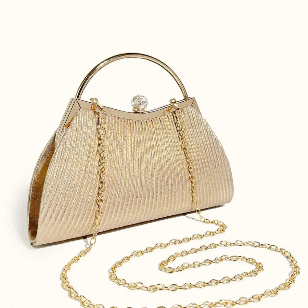 Bolsa de Festa Dourada Vick Bolsa de Festa Dourada Vick