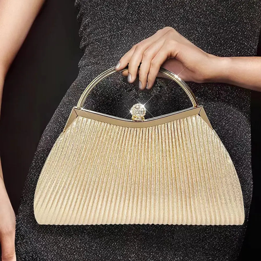 Bolsa de Festa Dourada Vick Bolsa de Festa Dourada Vick