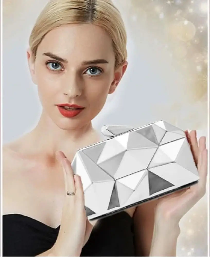 Bolsa de Festa Prata Paloma Prata Bolsa de Festa Prata Paloma