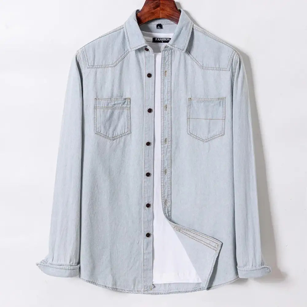 Camisa Jeans Masculina 5 / M Camisa Jeans Masculina