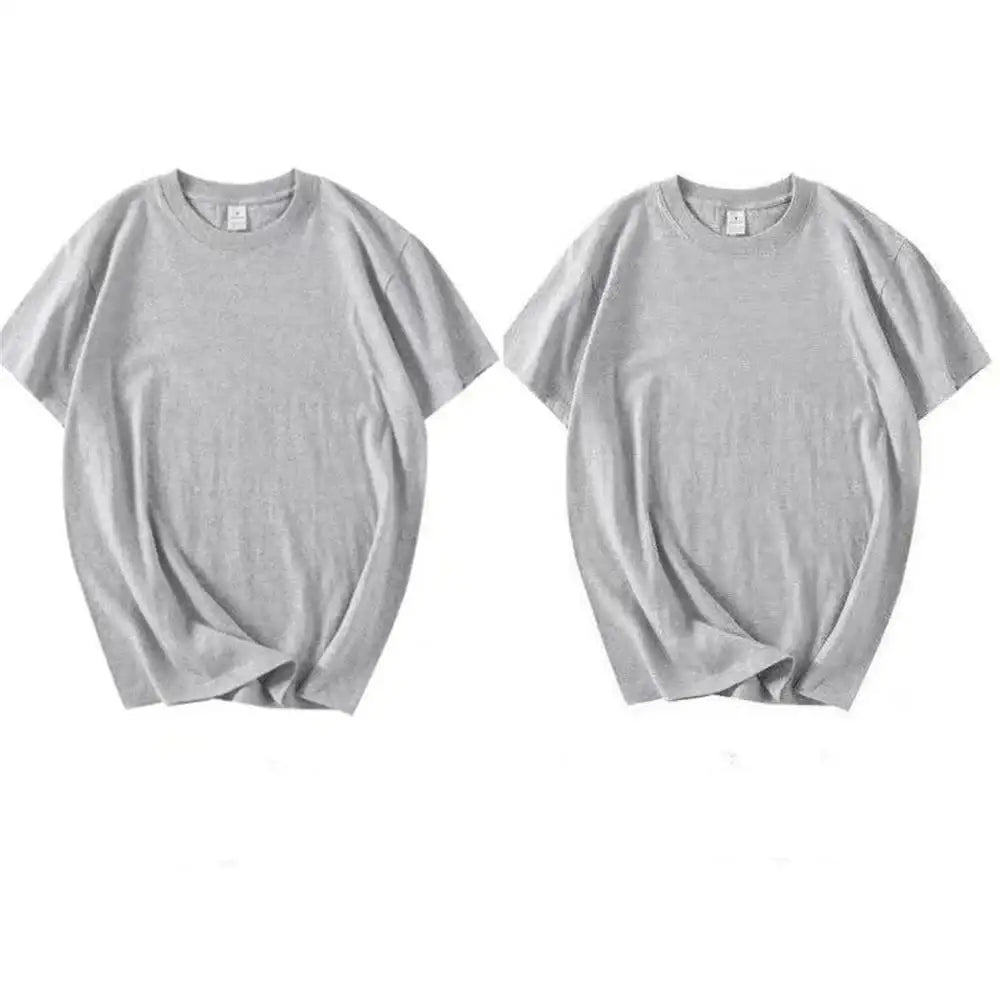 Camiseta Algodão Egípcio - PAGUE 1 LEVE 2 2 Cinzas / M 45-55KG Camiseta Algodão Egipcio - PAGUE 1 LEVE 2