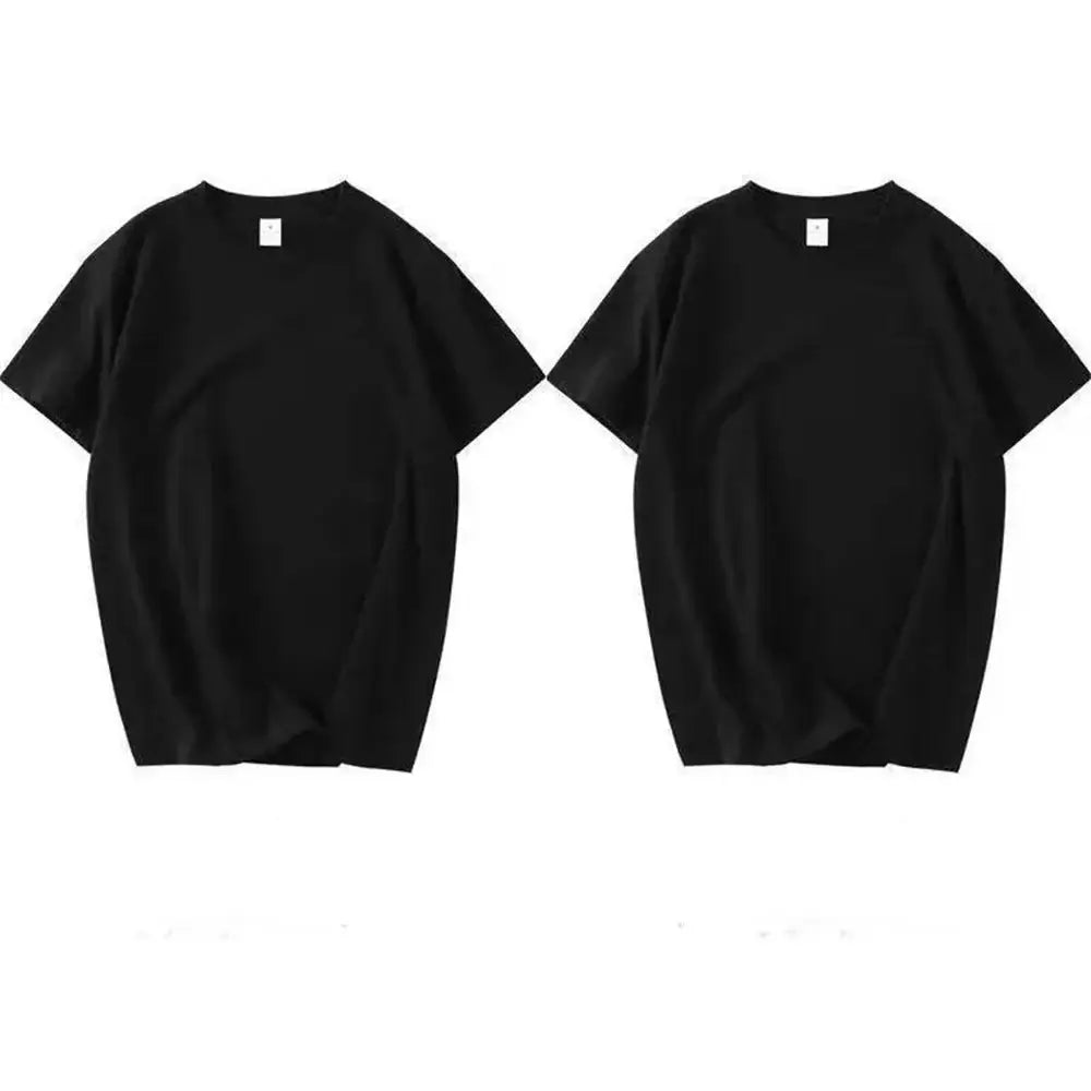 Camiseta Algodão Egípcio - PAGUE 1 LEVE 2 2 Pretas / M 45-55KG Camiseta Algodão Egipcio - PAGUE 1 LEVE 2