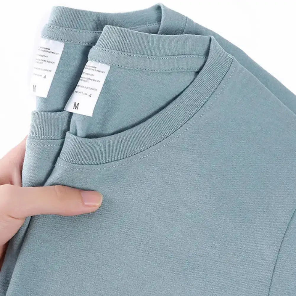Camiseta Básica Masculina Azul Claro / P 45-58kg Camiseta Básica Masculina