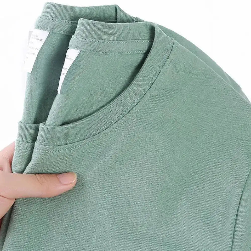 Camiseta Básica Masculina Verde Claro / P 45-58kg Camiseta Básica Masculina