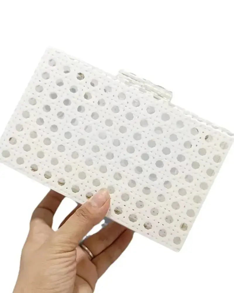 Clutch Festa Palhinha Branca / 18Cm X 11Cm 5Cm