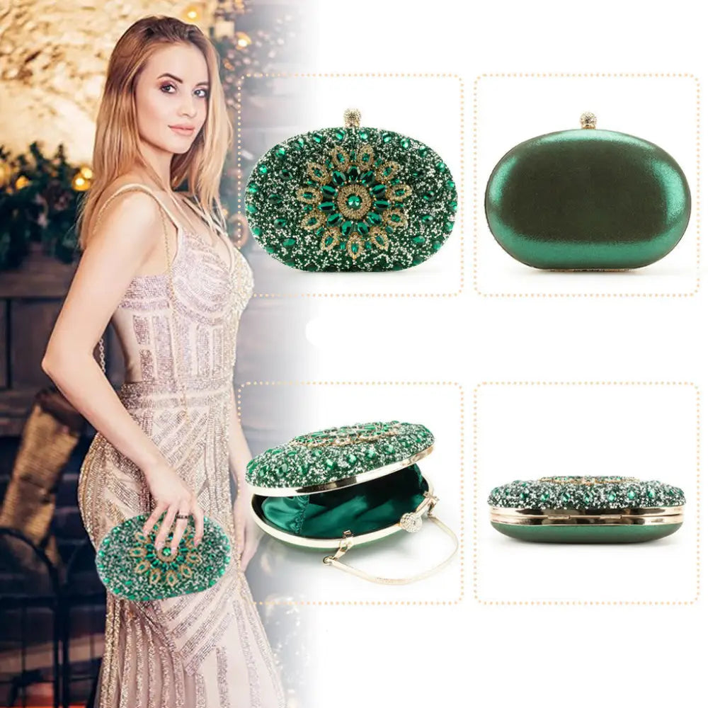 Clutch Festa Pedraria Verde Marta Verde Clutch Festa Pedraria Verde Marta
