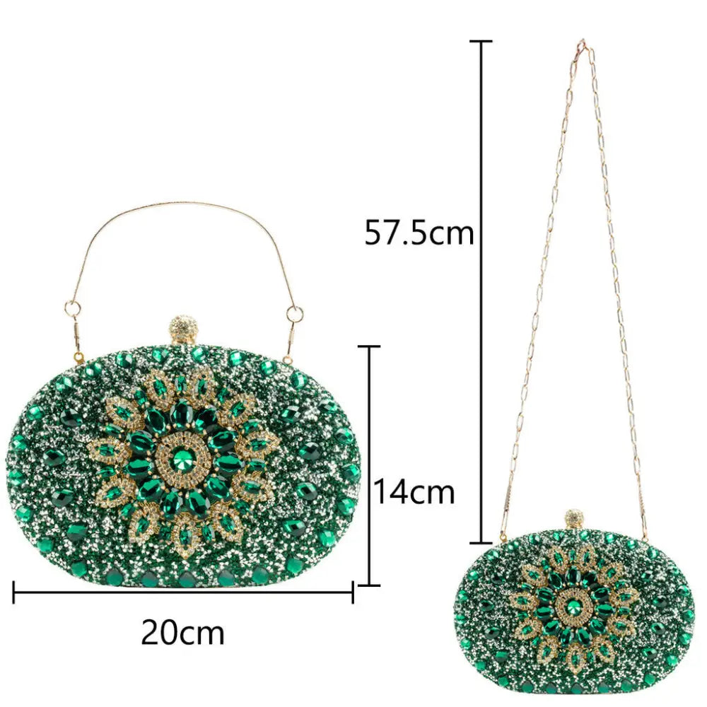 Clutch Festa Pedraria Verde Marta Verde Clutch Festa Pedraria Verde Marta