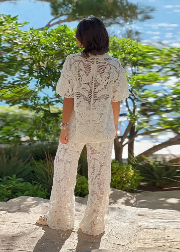 Conjunto Crochê Lapel