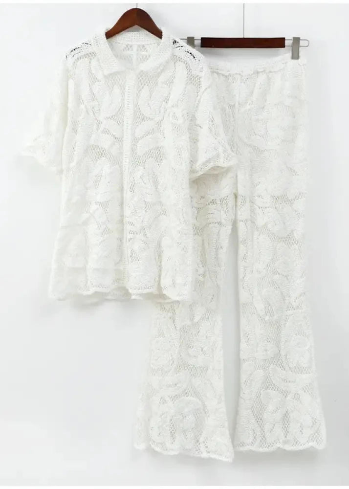 Conjunto Crochê Lapel