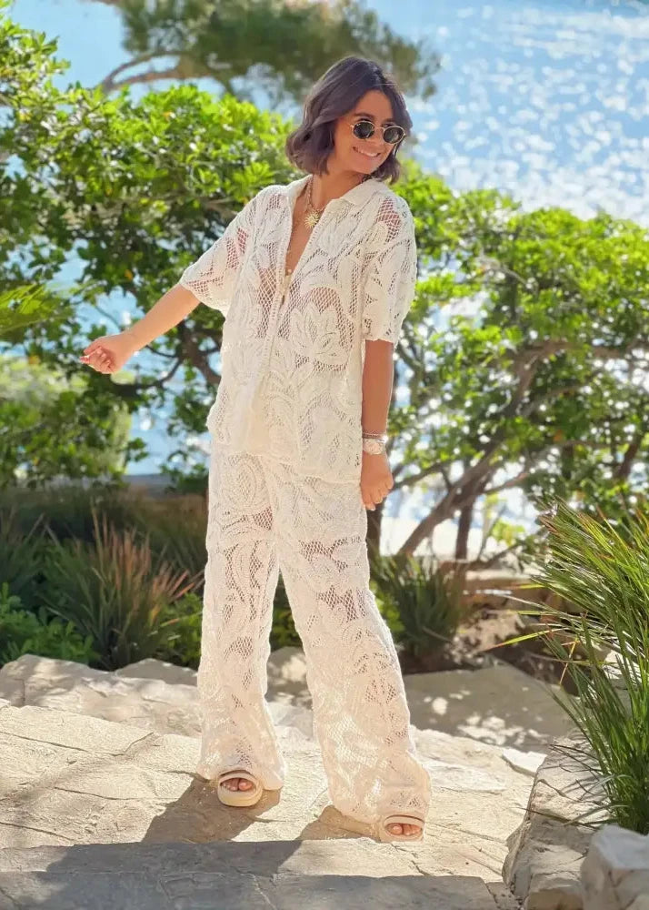 Conjunto Crochê Lapel