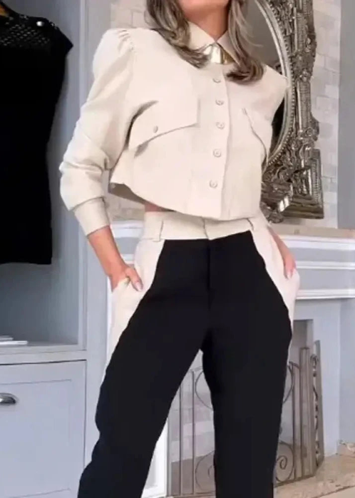 Conjunto Feminino Alfaiataria Poise Preta / P