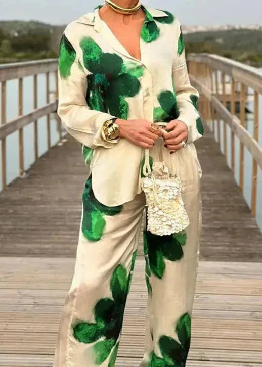 Conjunto Feminino Camisa E Calça Aura