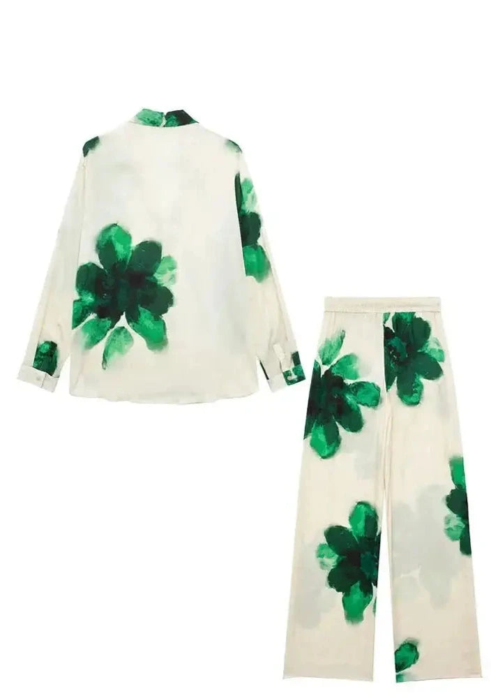 Conjunto Feminino Camisa E Calça Aura