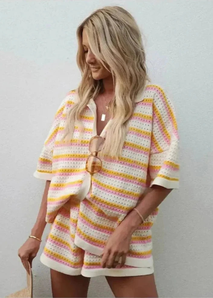 Conjunto Feminino Camisa E Short Breeze