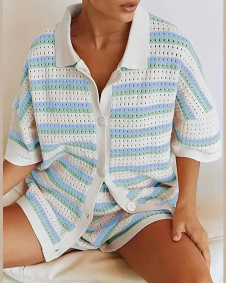 Conjunto Feminino Camisa E Short Breeze