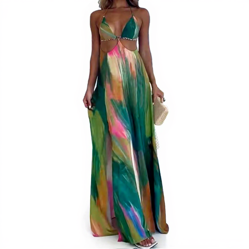 Vestido Longo Estampado Puglia