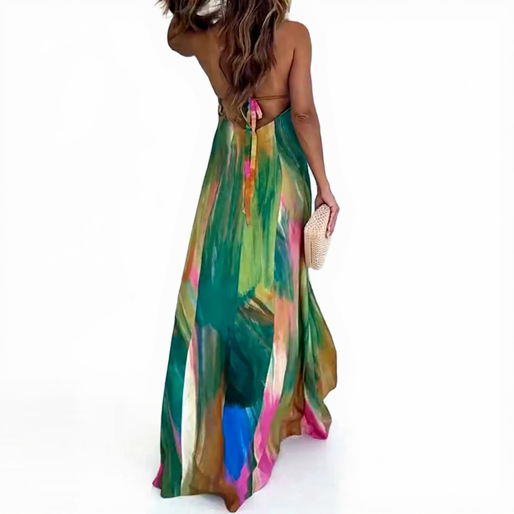 Vestido Longo Estampado Puglia