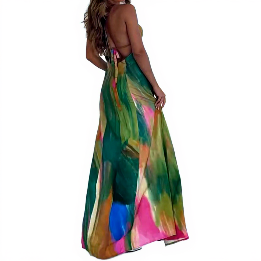 Vestido Longo Estampado Puglia