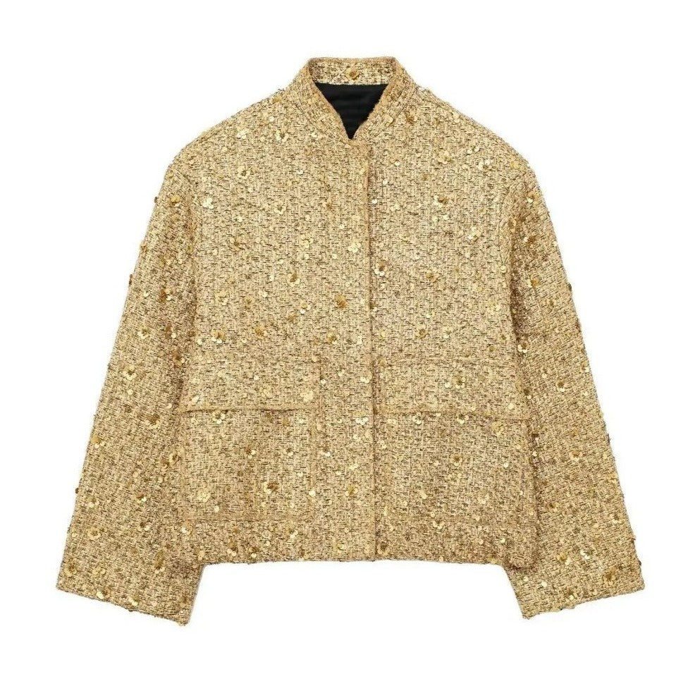 Jaqueta Com Brilho Feminina Glimmer