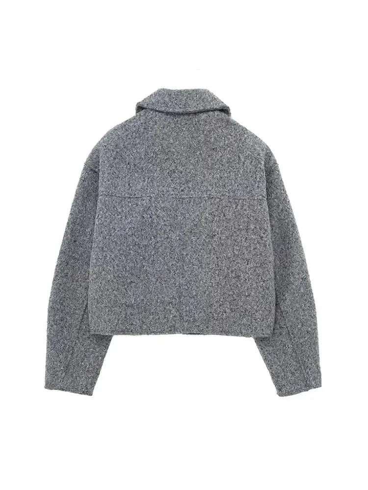 Jaqueta Feminina Lã Batida Whisper