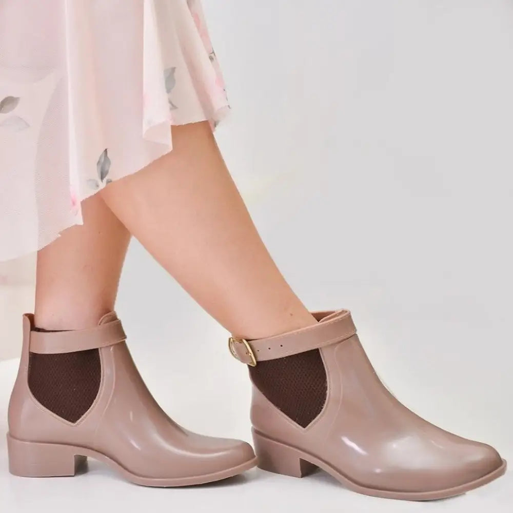 Kit 2 Pares Bota Galocha Impermeável Feminina Kit 2 Pares Bota Galocha