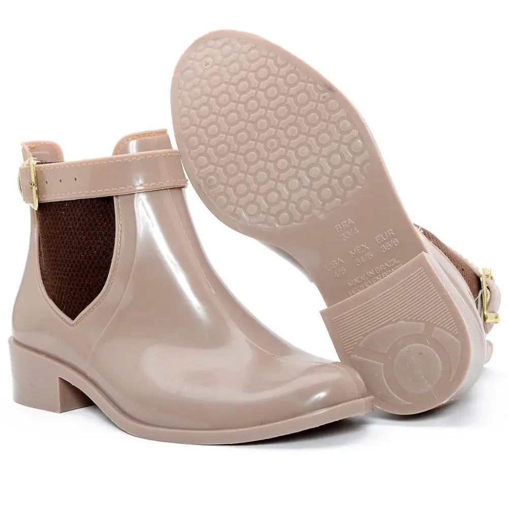 Kit 2 Pares Bota Galocha Impermeável Feminina Kit 2 Pares Bota Galocha