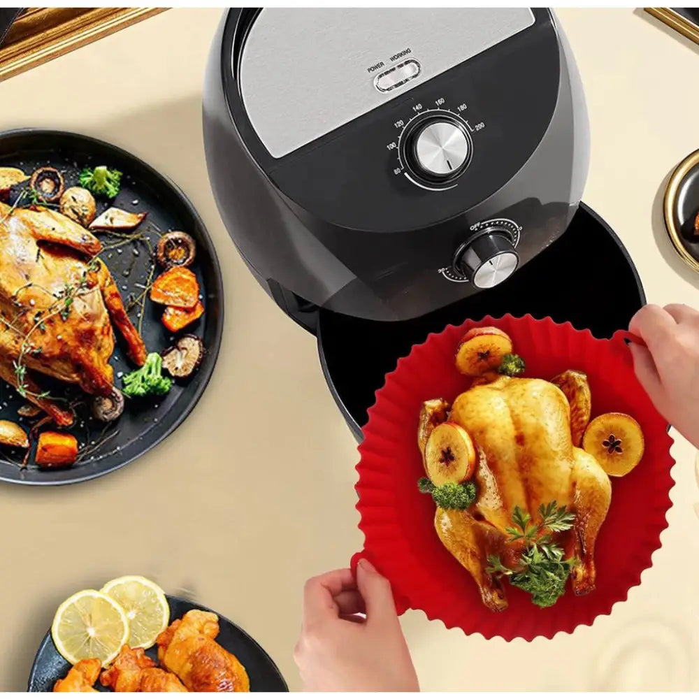 Kit Forma De Silicone Para Air Fryer - COMPRE 2 LEVE 3 Kit Forma De Silicone Para Air Fryer