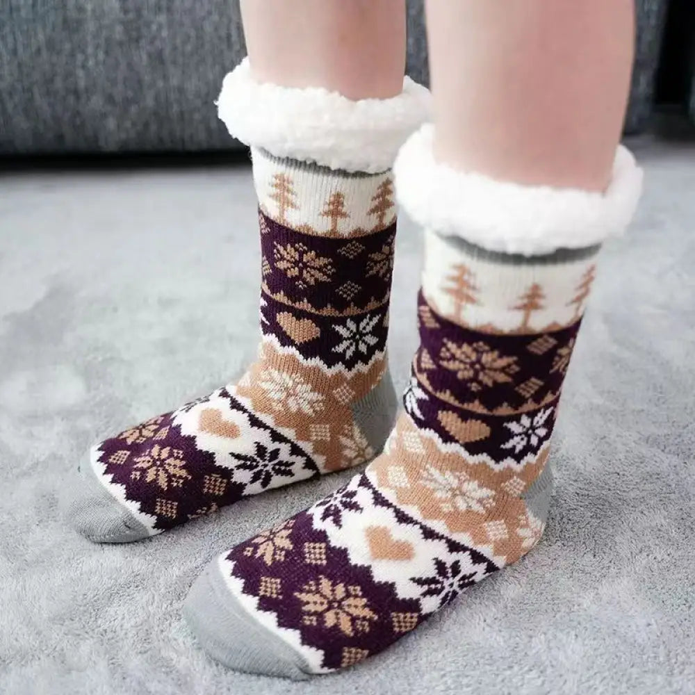 Meia de Lã Térmica Antiderrapante Meia de Lã Térmica Antiderrapante