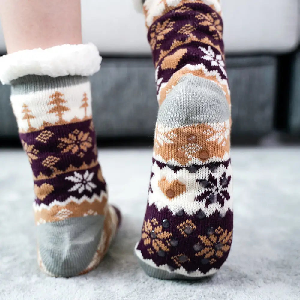 Meia de Lã Térmica Antiderrapante Meia de Lã Térmica Antiderrapante