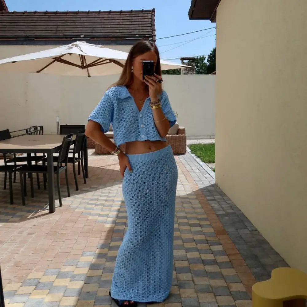 Saída de Praia Conjunto Simara Azul / P Saída de Praia Conjunto Simara