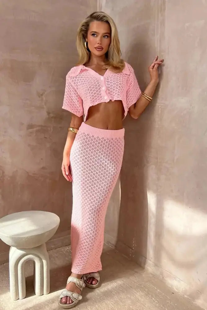 Saída de Praia Conjunto Simara Rosa / P Saída de Praia Conjunto Simara