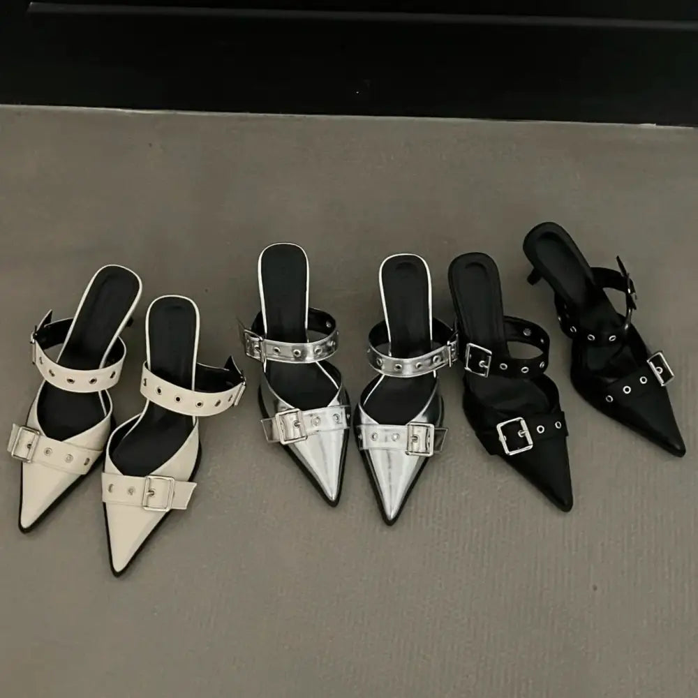 Scarpin Nude Duo Scarpin Fivelas Duo