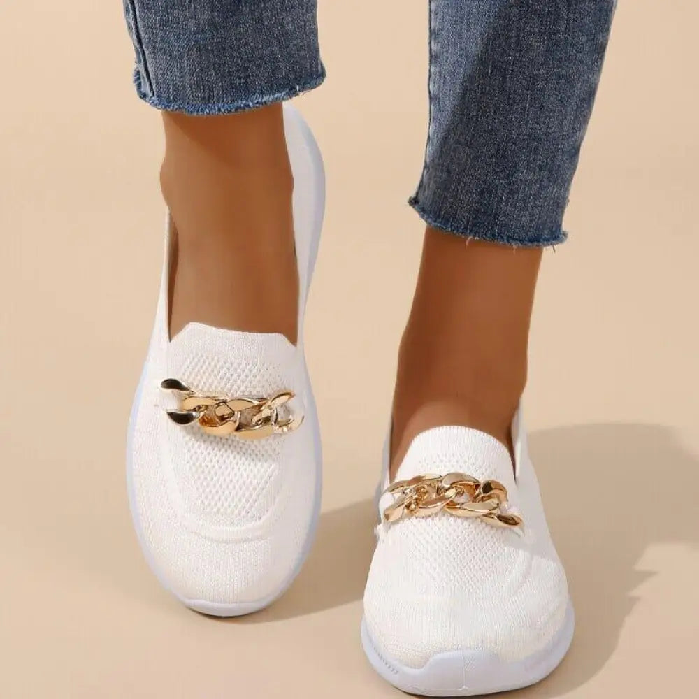 Tênis Mocassim Feminino Ortopédico Ane Branco / 34 Tênis Mocassim Feminino Ortopédico Ane