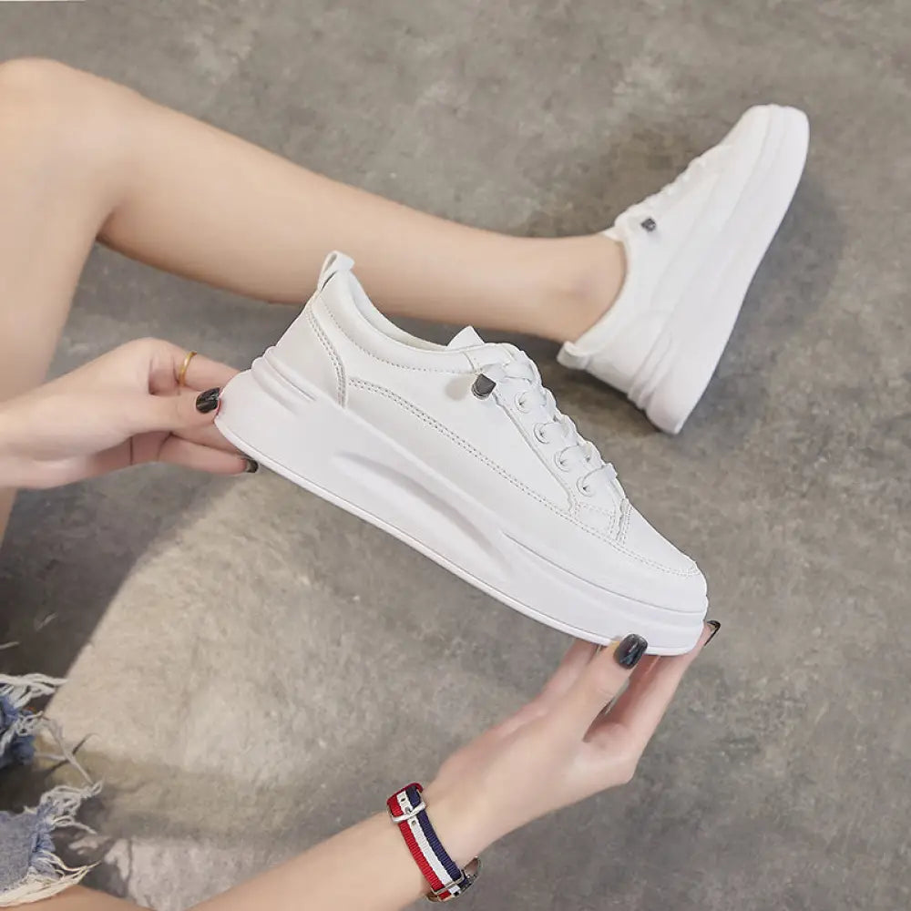 Tênis Plataforma Branco Sarina Tênis Plataforma Branco Sarina