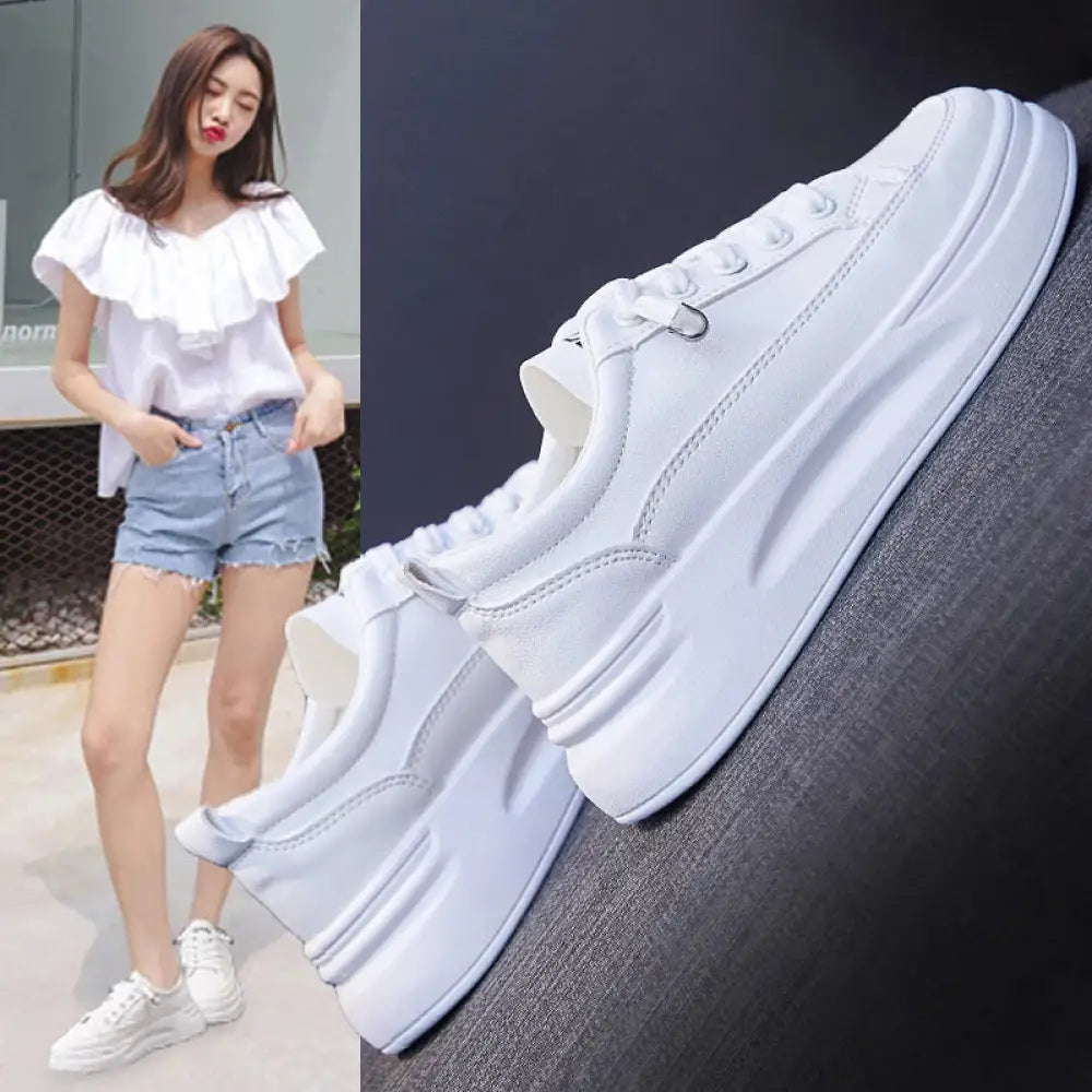 Tênis Plataforma Branco Sarina Tênis Plataforma Branco Sarina