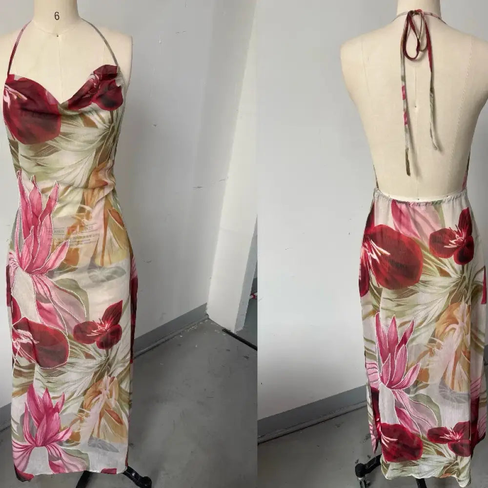 Vestido de Festa Longo Halter Vestido de Festa Longo Halter