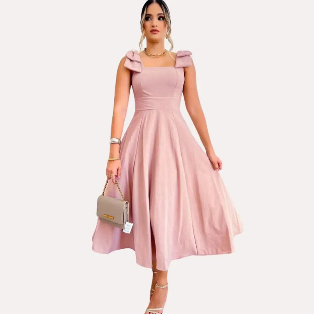 Vestido de Linho Midi Santé Rosê / P (36-38) Vestido de Linho Midi