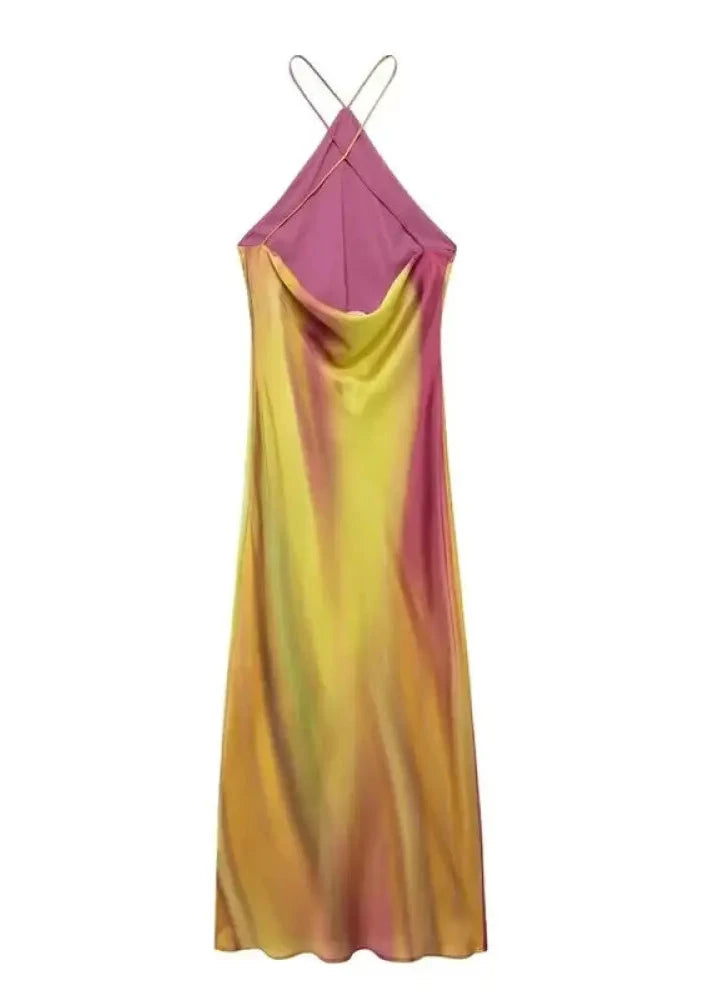 Vestido Estampado Less