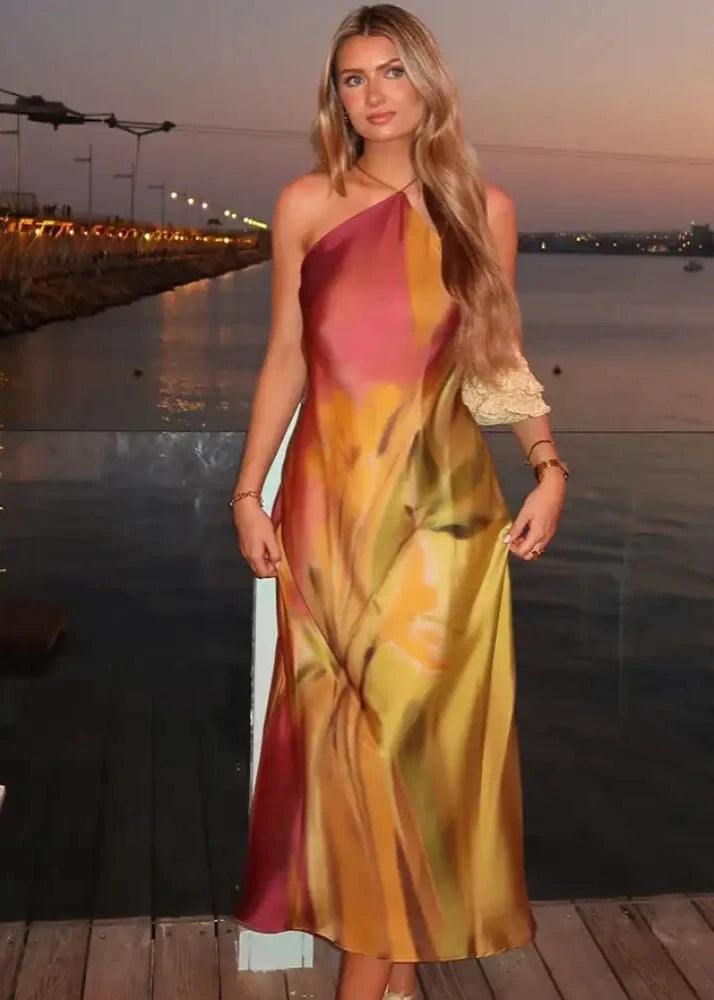 Vestido Estampado Less