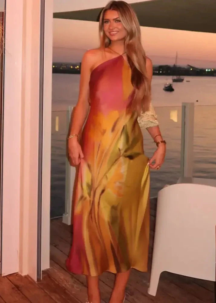 Vestido Estampado Less