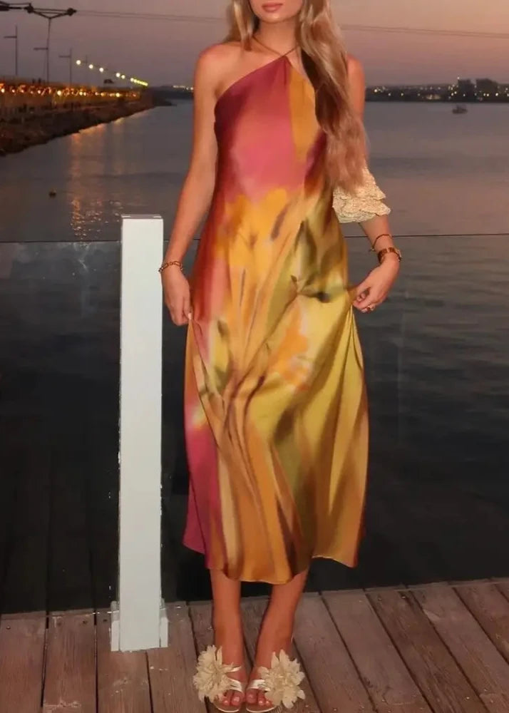 Vestido Estampado Less